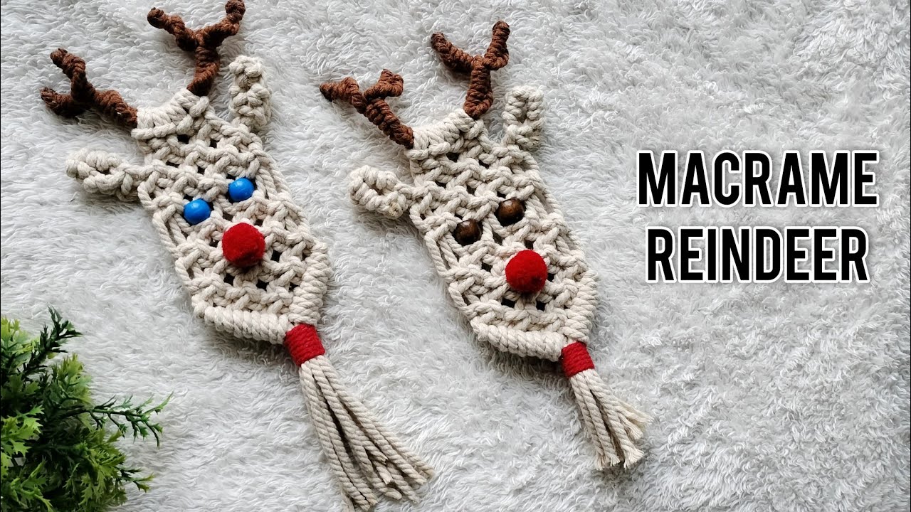 New Macrame Reindeer | Macrame Rudolph Tutorial | Macrame Christmas Decoration | Macrame Animal