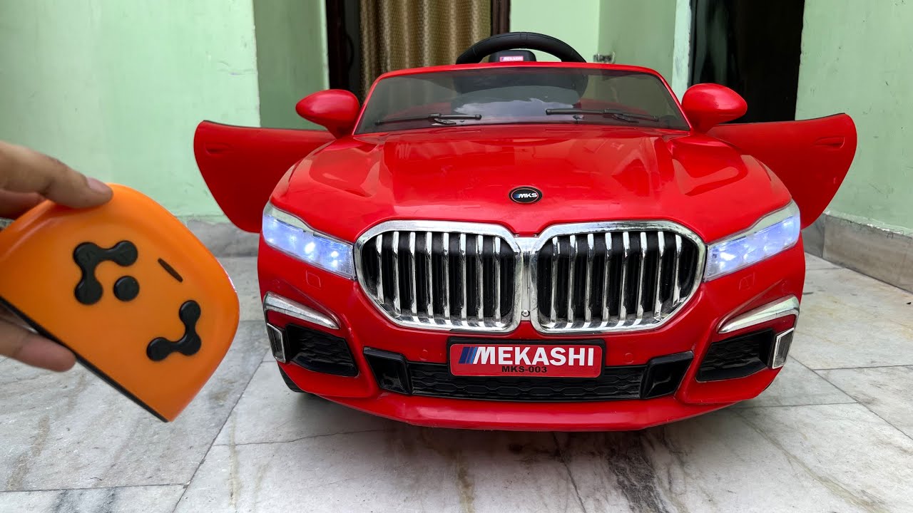 RC BMW Car Unboxing & Testing | 2.4Ghz Remote Control Ride on BMW Car | Shamshad Maker 🔥🔥