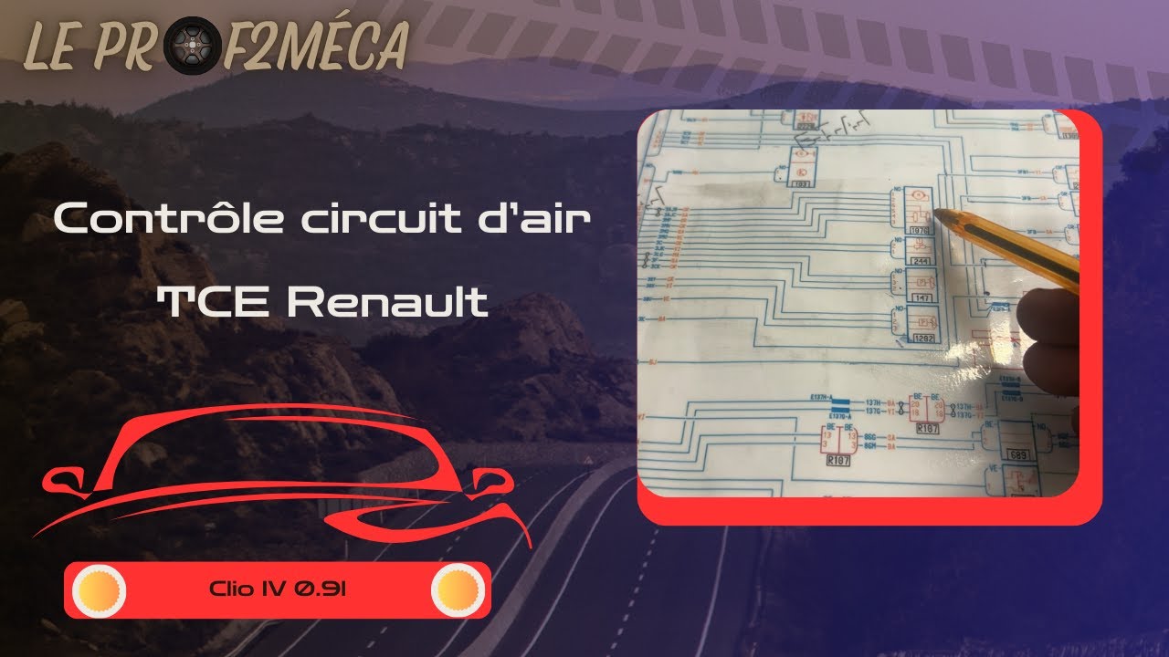 Comment contrôler un circuit d'air clio tce - Tuto diagnostic