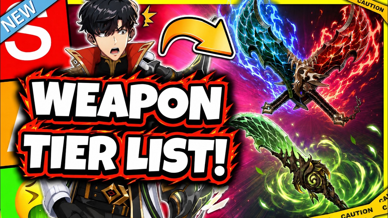 JINWOO WEAPON TIER LIST! BIG CHANGES! NEW BEST WEAPONS! NEW BUFFS! [Solo Leveling: Arise]
