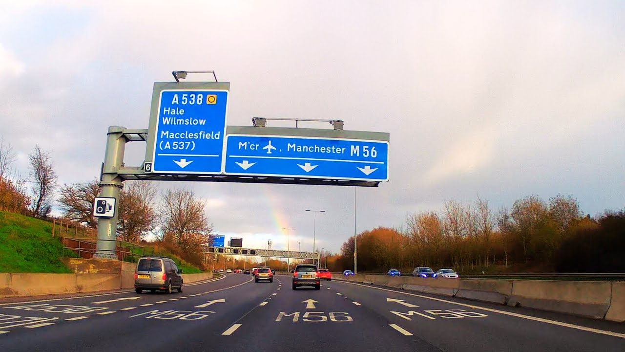 Driving the M6 & M56 to Manchester