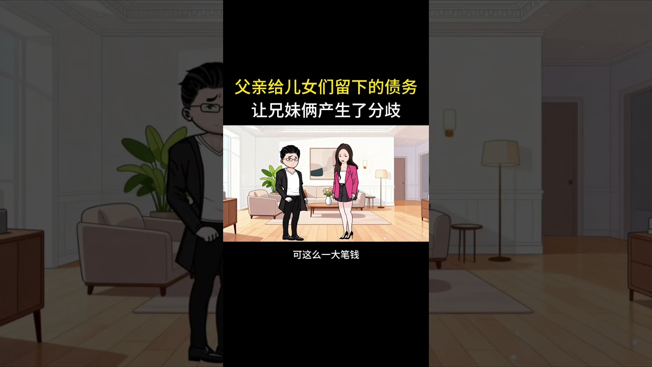 父亲给儿女们留下的债务，让兄妹俩产生了分歧#家庭情感