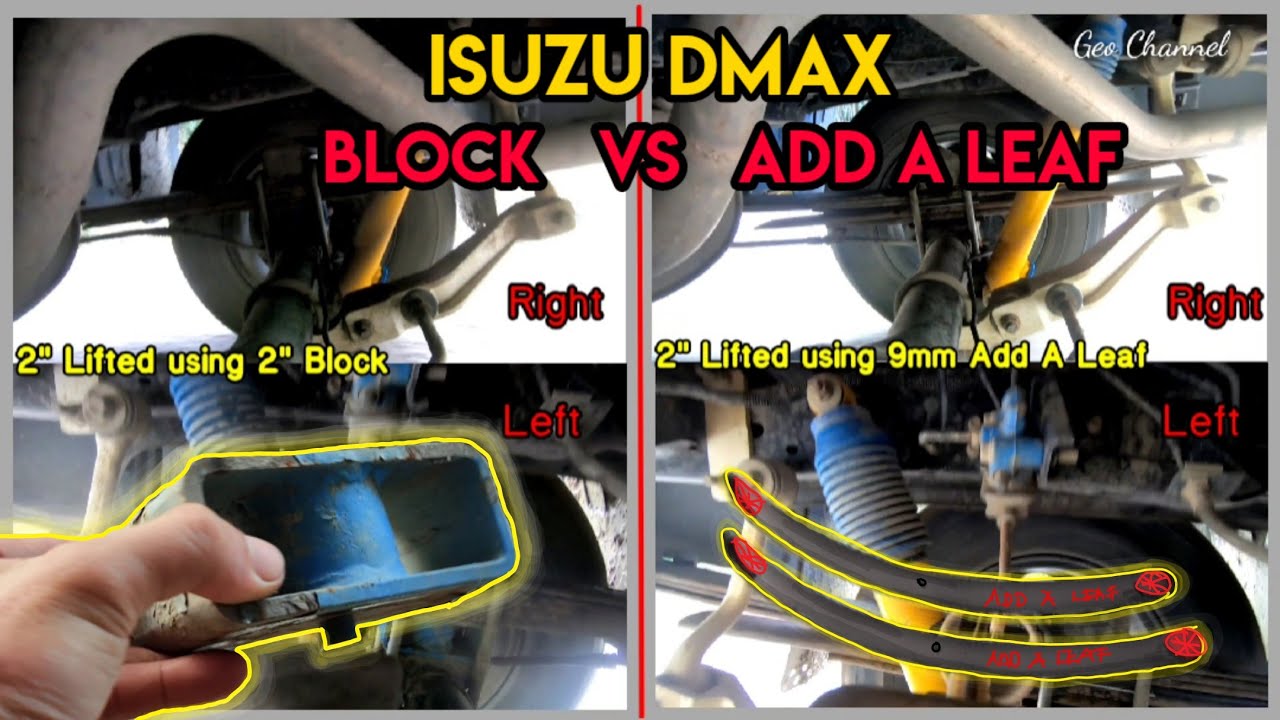 Isuzu Dmax V-Cross Rear Suspension Lifted 2