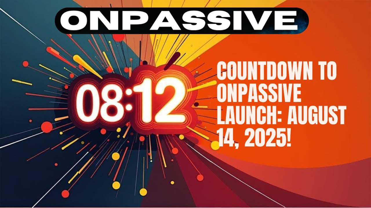 ONPASSIVE COUNTDOWN: ASH MUFAREH LIVE ON 14th AUGUST 2025