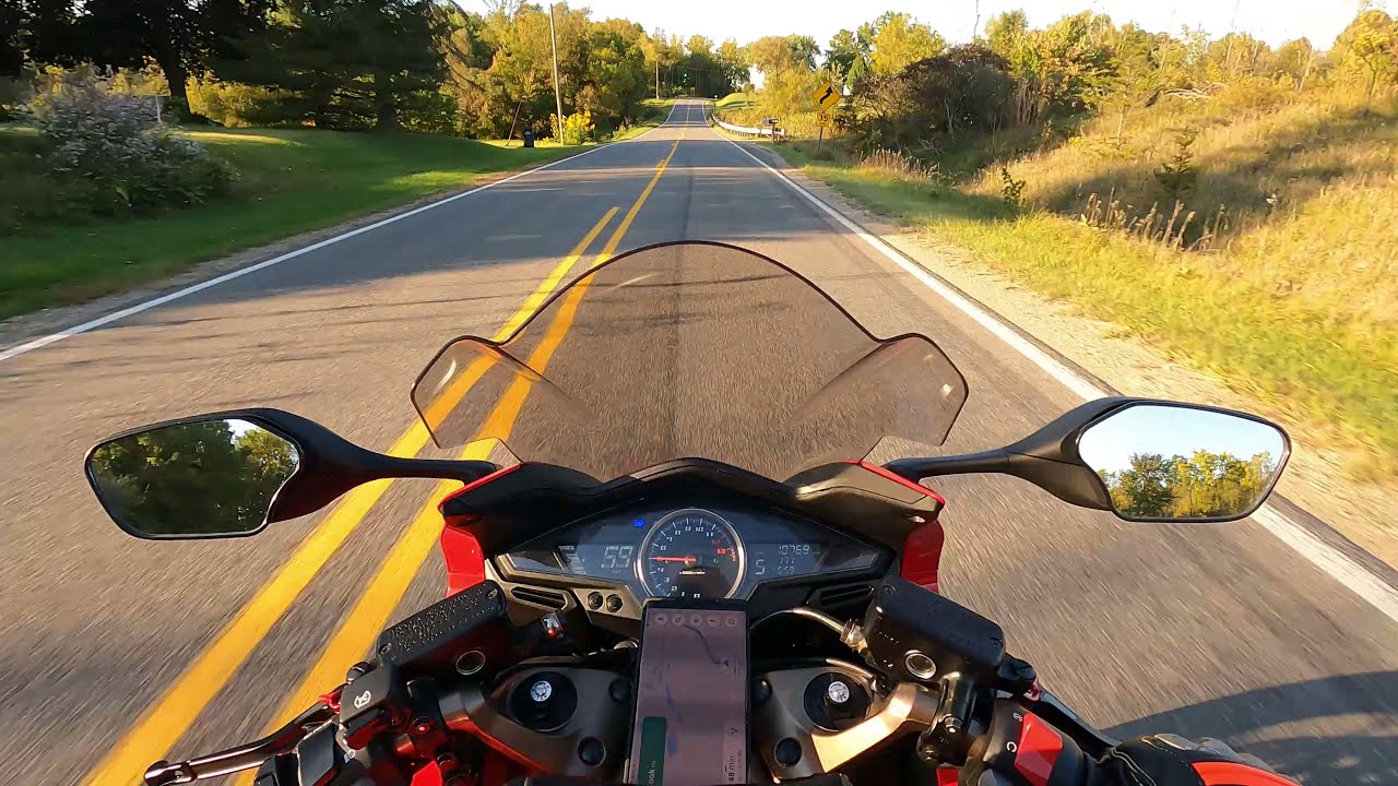 Honda VFR800 Michigan Motorcycle Ride 9-29-21 4K