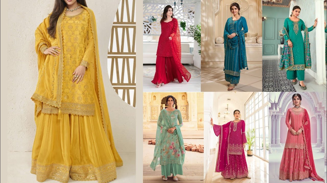 #2025 के नए #palazzo suit design |Latest kurti plazo suit design|Long kurti plazo design|Plazo suit 