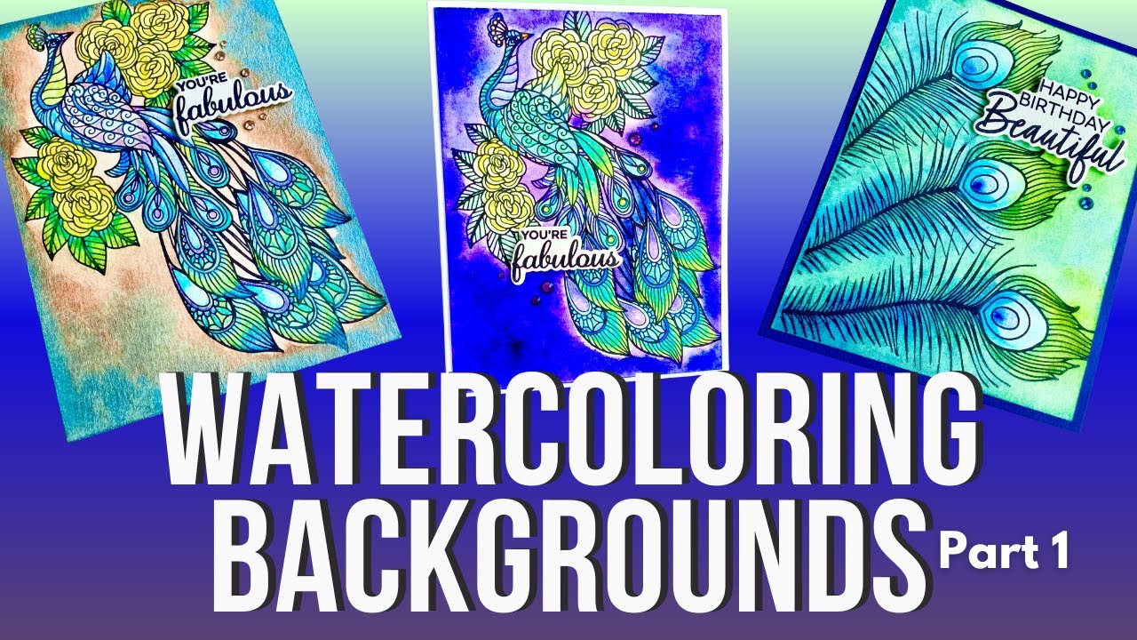 Fearless Watercoloring: Peacock Paradise Collection Part 1