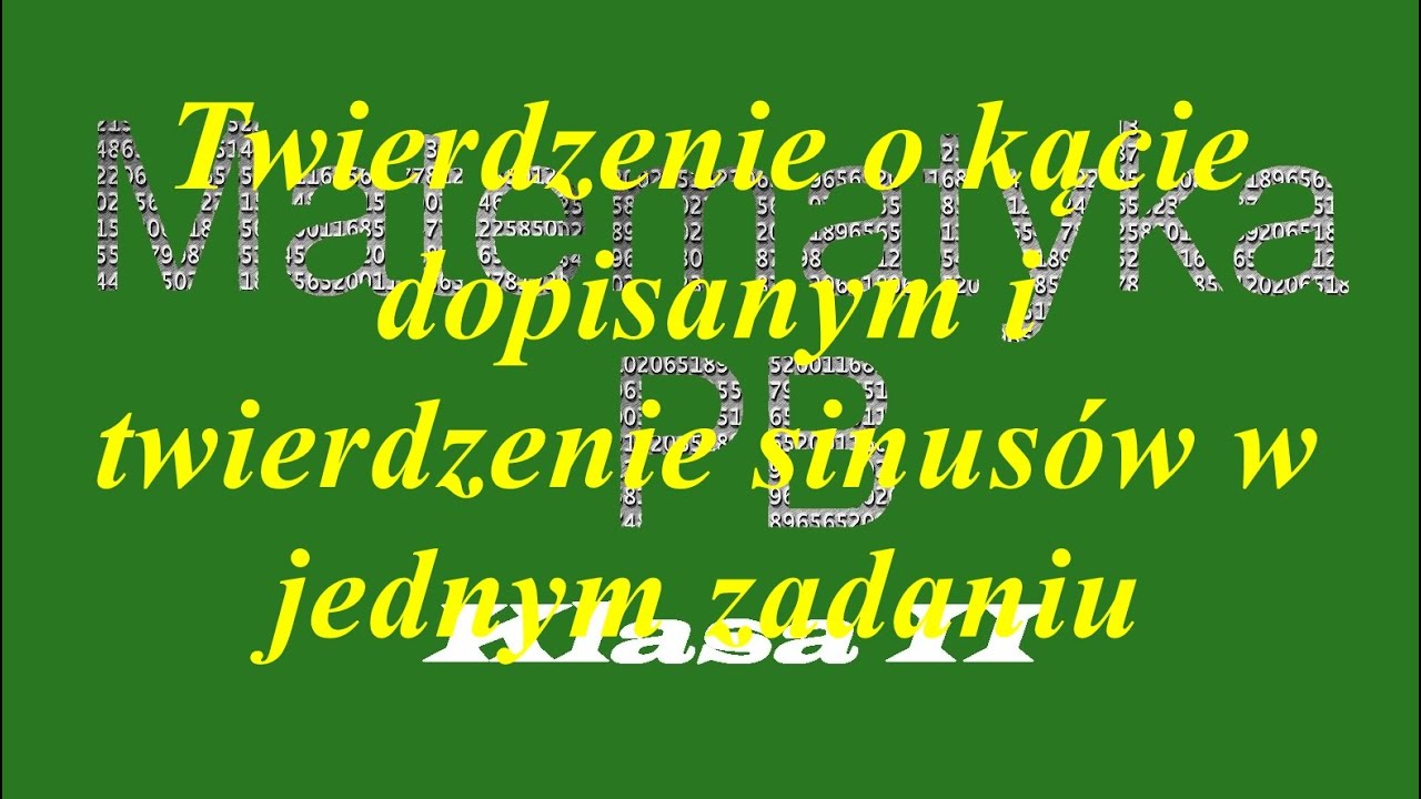 Planimetria: Okręgi i wspólna styczna | Twierdzenie sinusów i kąt dopisany
