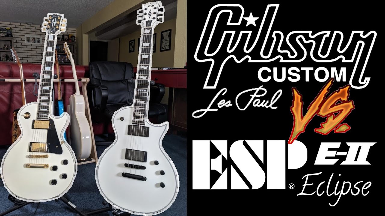 Gibson Custom Shop Les Paul vs ESP E-II Eclipse Tone Comparison