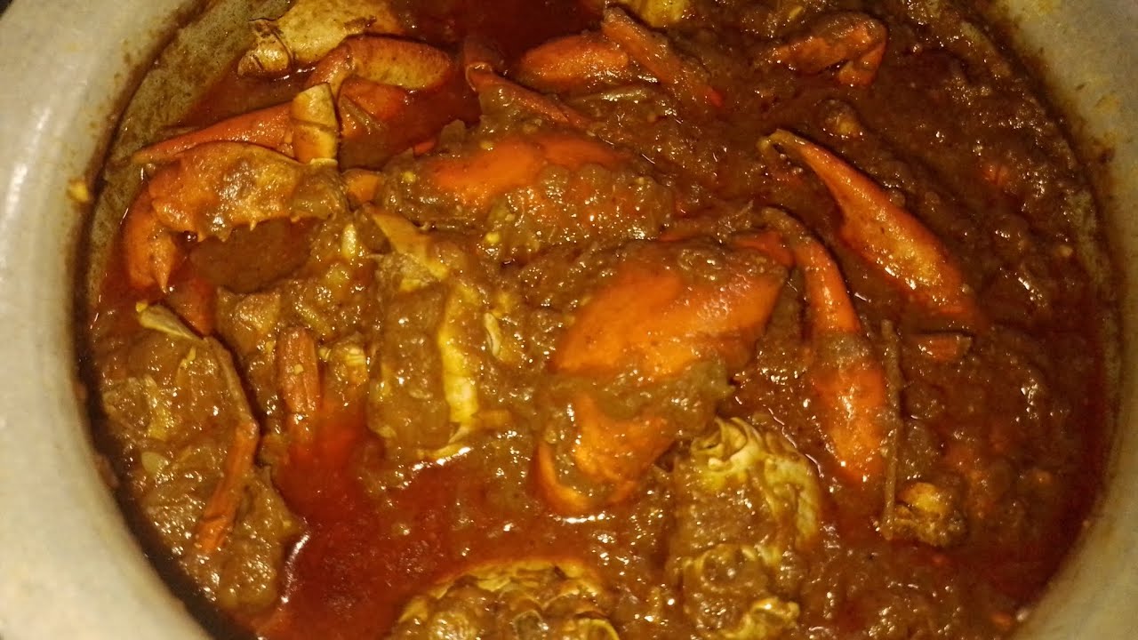  ఆంధ్ర స్టైల్ పీతలు పులుసు,కూర Crabs Curry in telugu 