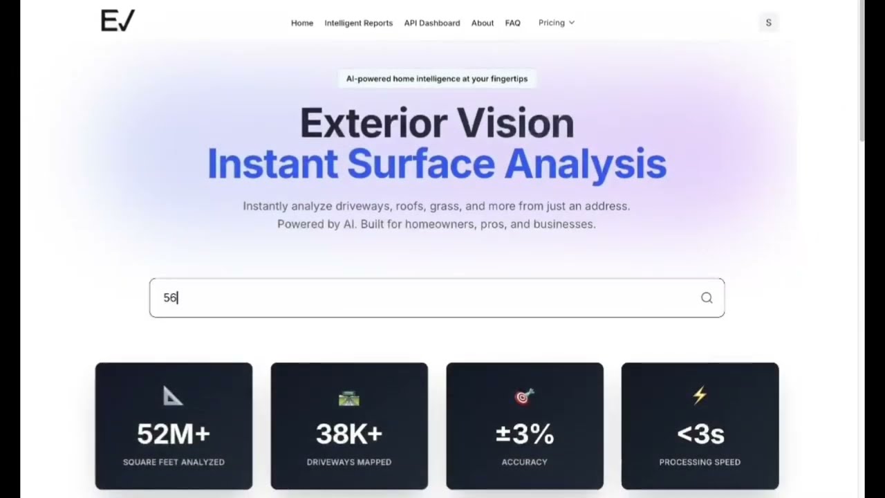 Exterior Vision | AI Property Measurement & Quote Generation Demo