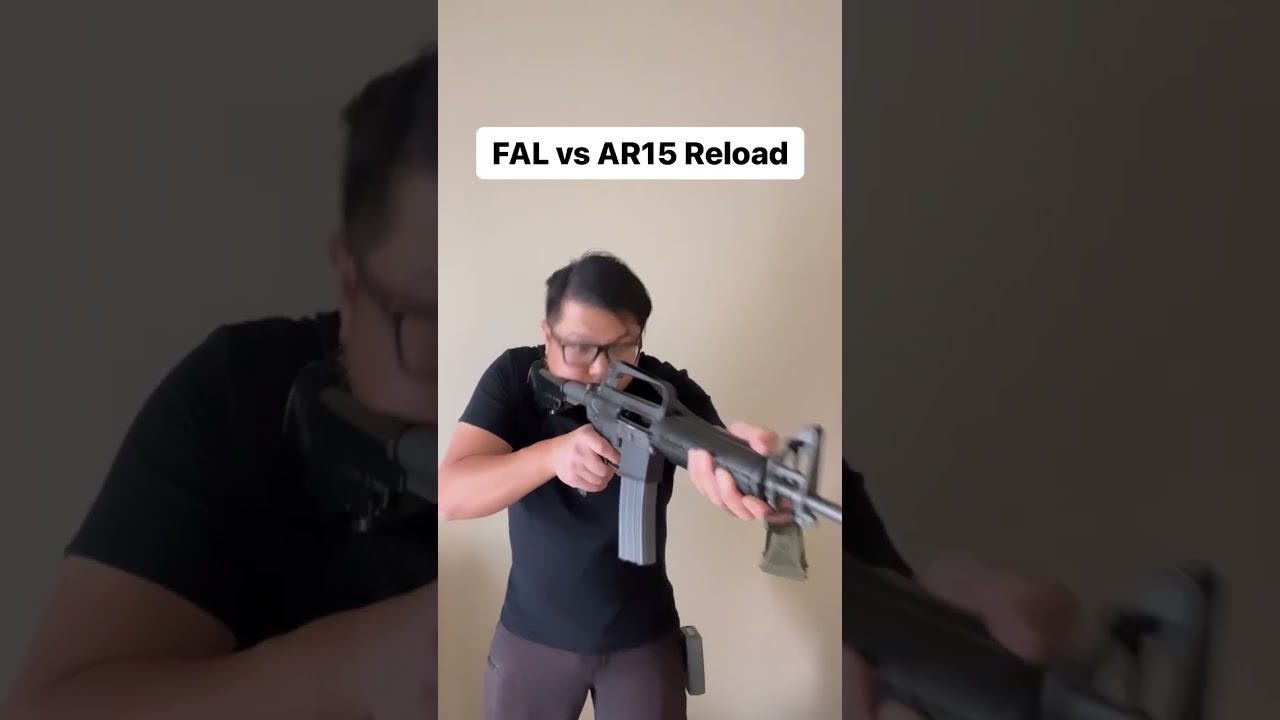 Перезарядка FAL против AR15