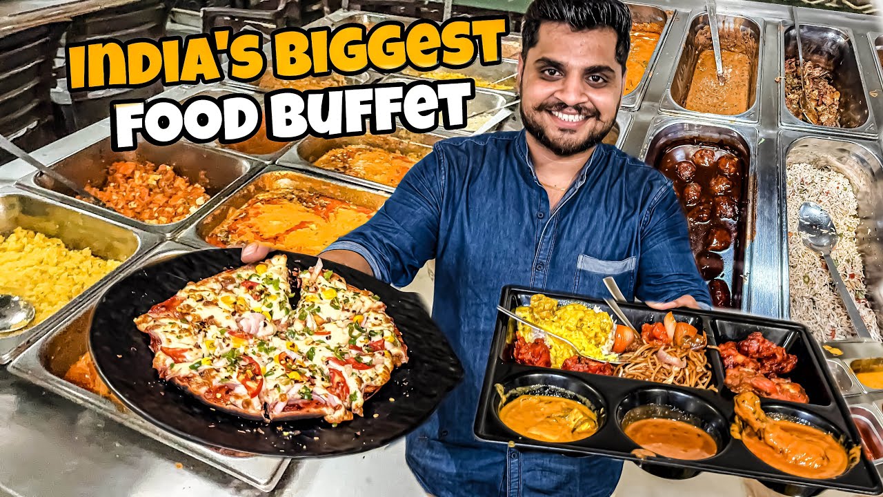 India's Biggest Unlimited Food Buffet In Rs-190/- | Unlimited Pizza | Indian Street Food Unlimited