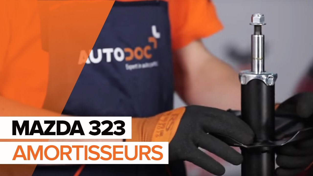 Comment remplacer des coupelle d'amortisseur, amortisseurs avant sur une MAZDA 323