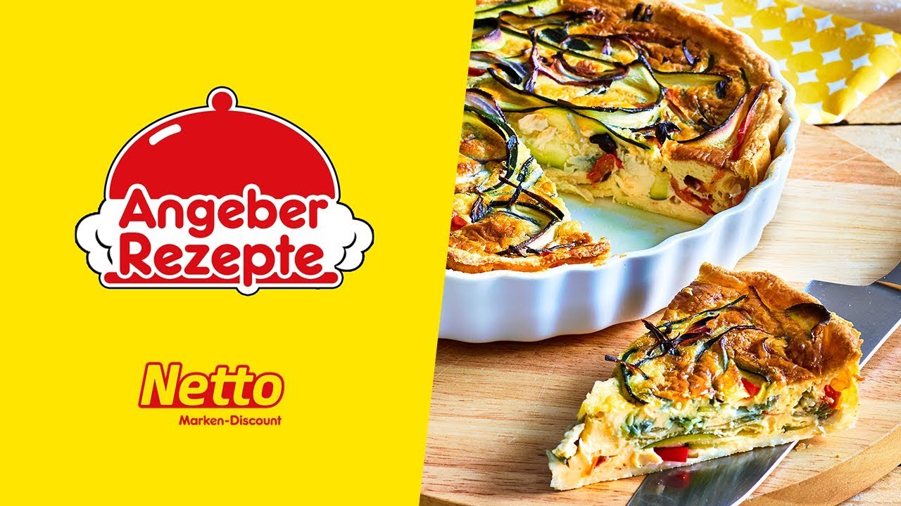 Netto Angeber Rezept I Vegetarische Quiche mit Zucchini