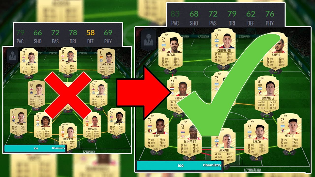 3 Tips To Build a SICK Starter Teams in FIFA21