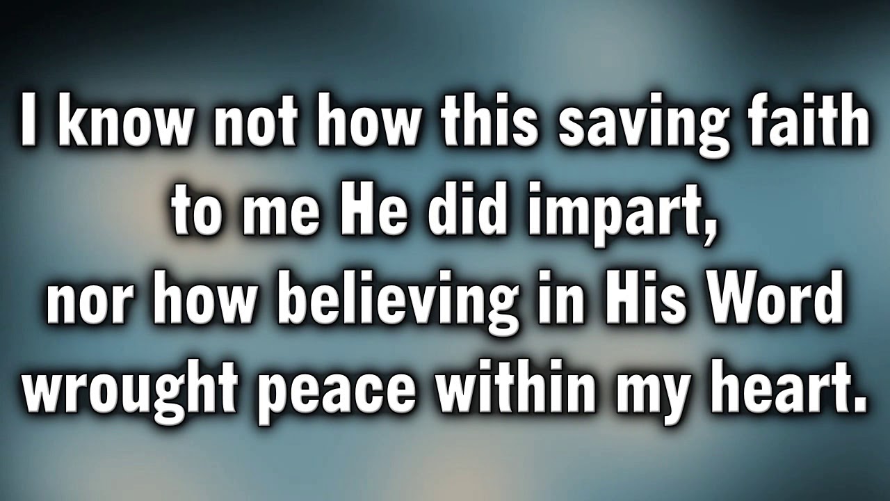 I Know Whom I Have Believed (Spring Harvest) - MVL - roncobb1
