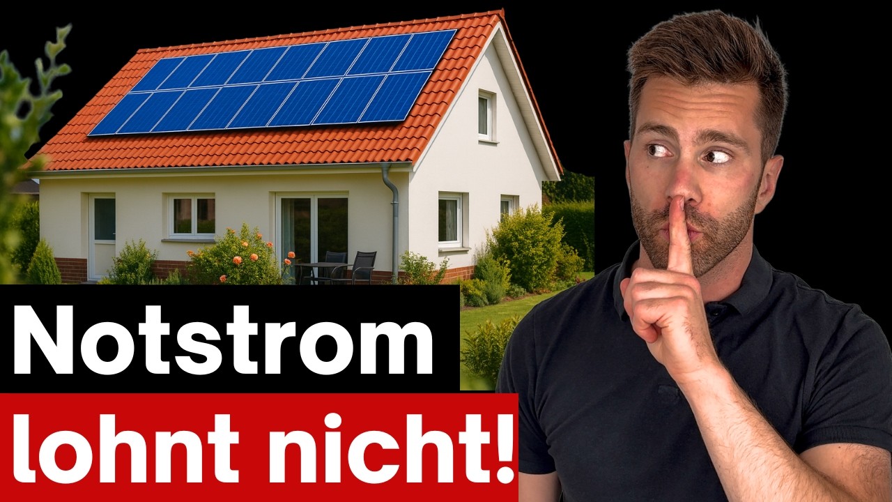 Notstrom und Photovoltaik: Das beachtet keiner