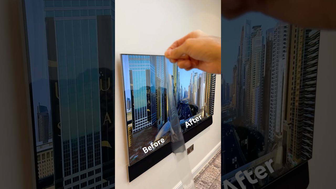 OMG!! Here&rsquo;s why you must remove the protective film on your OLED. #fullhd #newtv #tvtips #hdtv