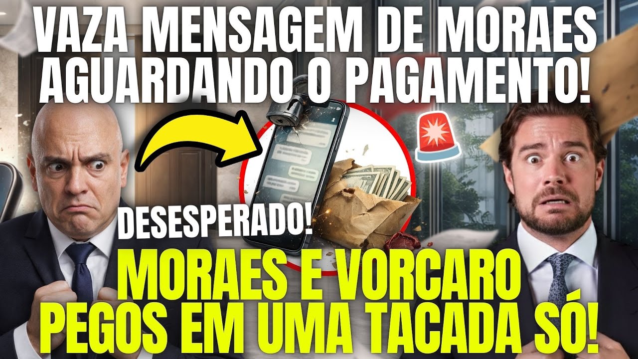 DEIXOU O CELULAR ABERTO E VAZOU: FAMÍLIA DE MORAES AGUARDANDO O PAGAMENTO DO ARREGO!