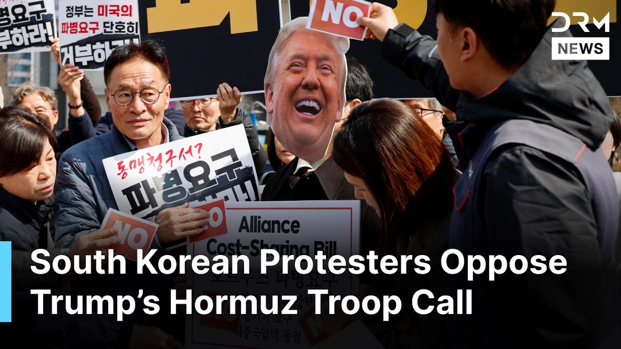 MASSIVE South Korean Activists Rally Against Trump&rsquo;s Call to Send Troops to Strait of Hormuz | AC1Z