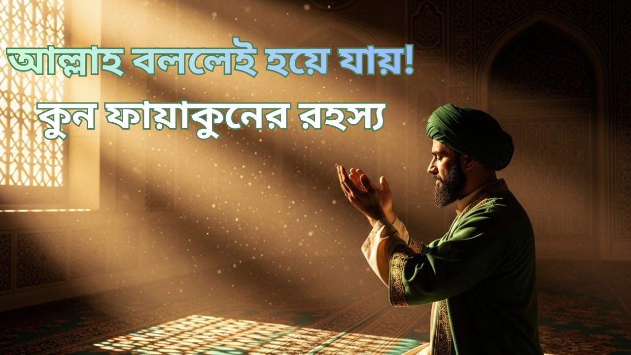 আসমানের মালিক যখন বলেন “হও” তখনই সব হয়ে যায় | কুন ফায়াকুন এর শক্তি#KunFayakun #IslamicReminder