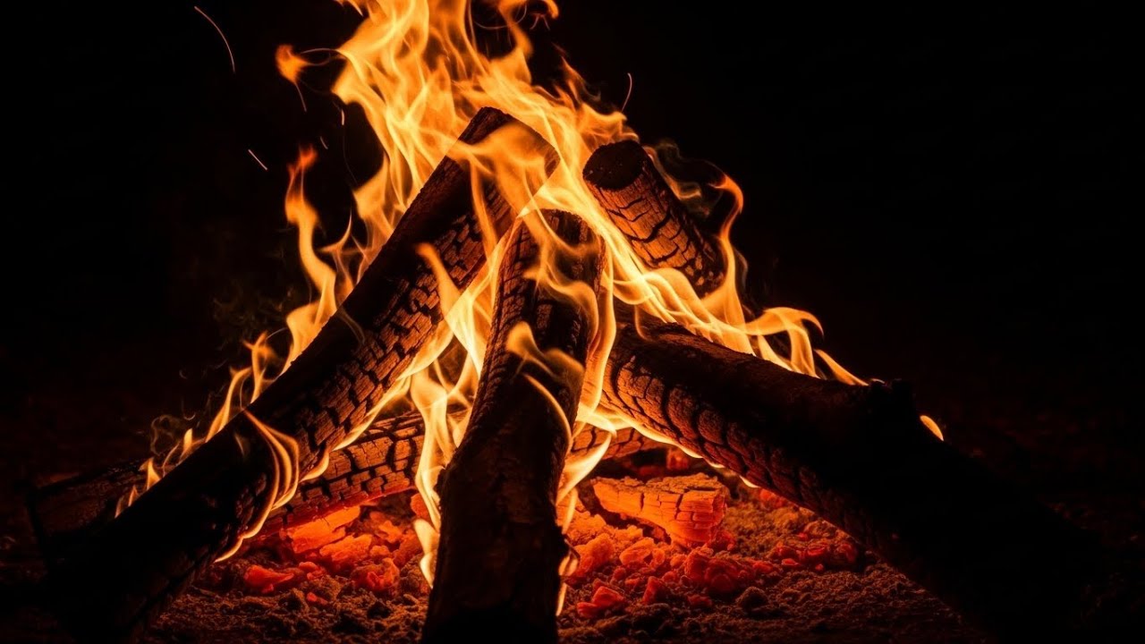 Peaceful Campfire LIVE – Fire Crackling Sounds