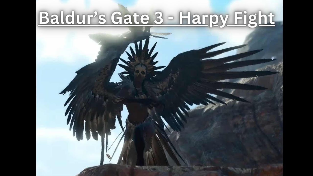 Baldur's Gate 3 ACT 1 Harpy Fight (Modded Gameplay) #baldursgate3 #mods #baldursgate3gameplay