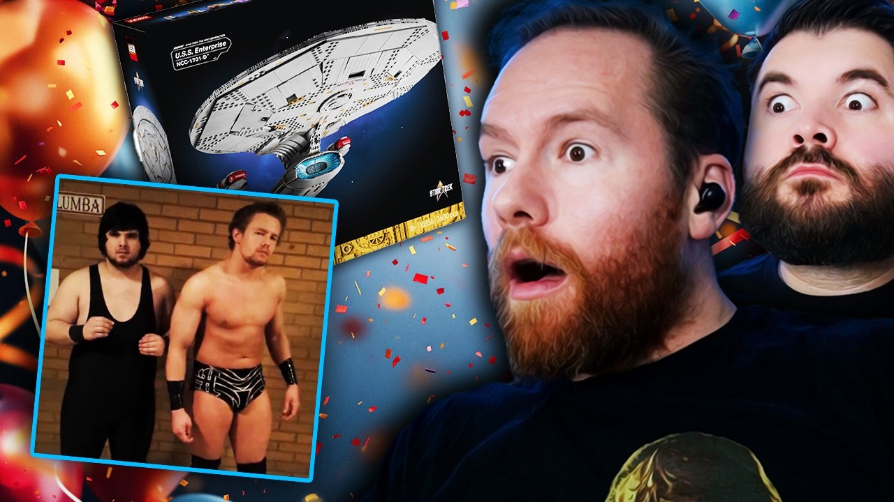 Alex is 31! Building LEGO Enterprise, Reacting to our Own Wrestling Matches & More!