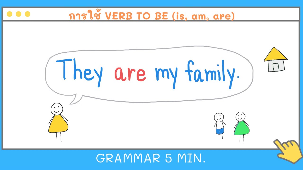 Grammar 5 นาที EP 1 : VERB TO BE (is, am, are)