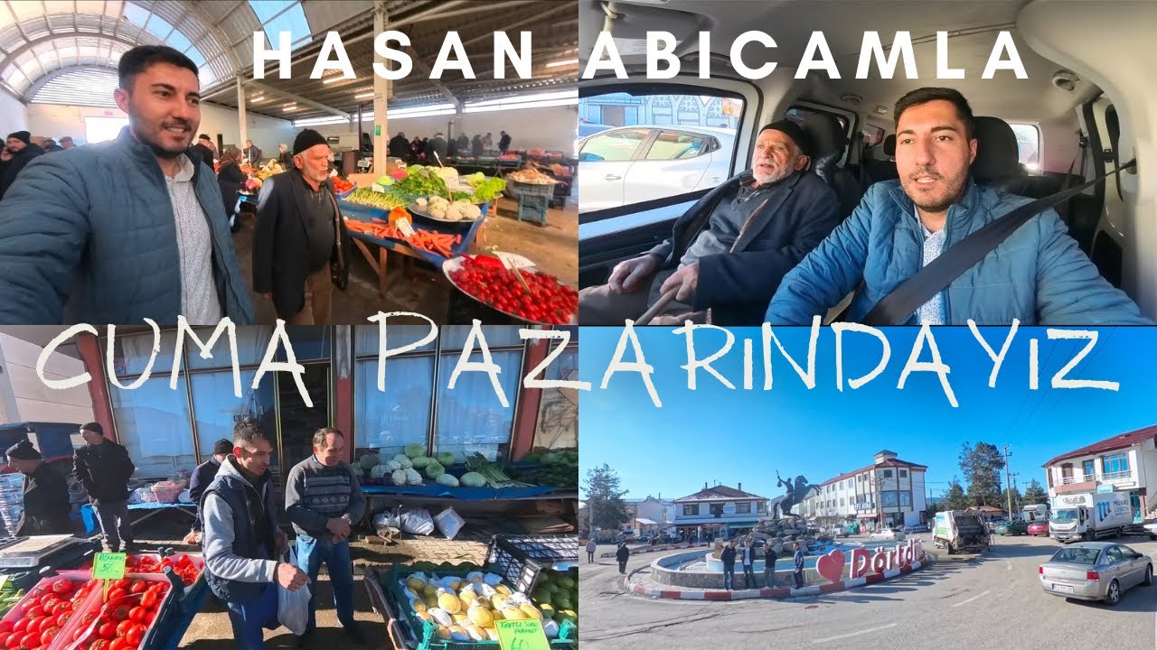HASAN ABICAMLA CUMAYERİNDE PAZARDAN NELER ALDIK ?-PAZAR VLOĞU - DÖRTDİVANDA CUMA GÜNÜ NASIL GEÇİYOR?