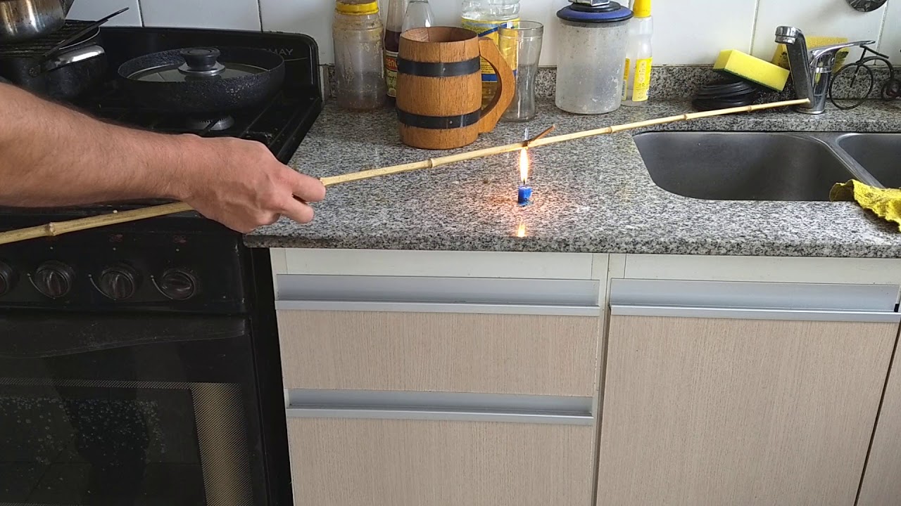 Cómo enderezar caña de bambú