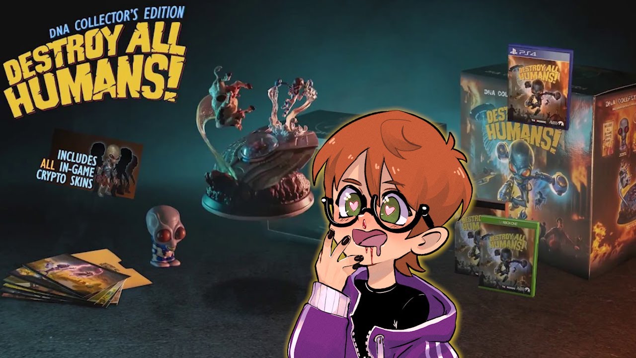 DESTROY ALL HUMANS DNA COLLECTOR'S EDITION UNBOXING (riprese brutte fatte da Sabaku)
