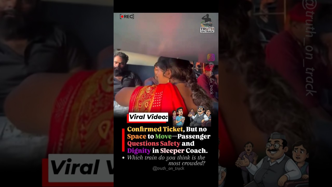 Confirmed Ticket but No Space to Move? Passenger Exposes Overcrowding in Indian Railways