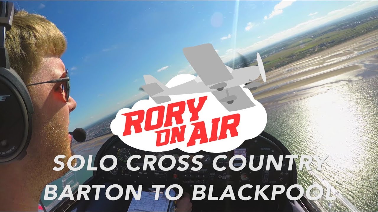 Manchester Barton to Blackpool flight | ATC Audio | Solo Student