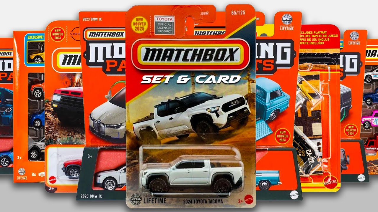 Showcase - Matchbox 2025 New Card, Moving Parts, Basics Mix 11, 8 Packs,  2025 Models Highlights