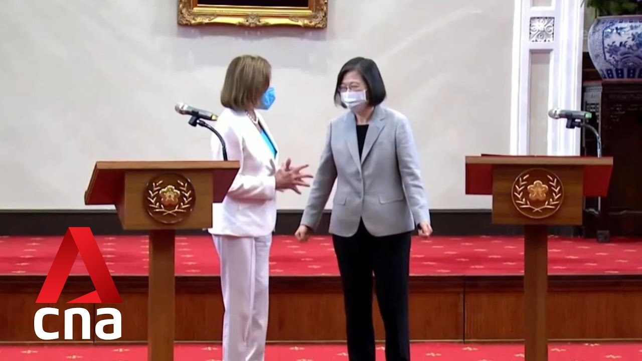 US House Speaker Pelosi pledges solidarity with Taiwan as China shows military might
