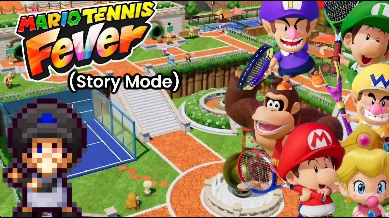 Mario Tennis Fever - (Story) - Part 1 -  Everyone becomes a baby!? Time to Train!