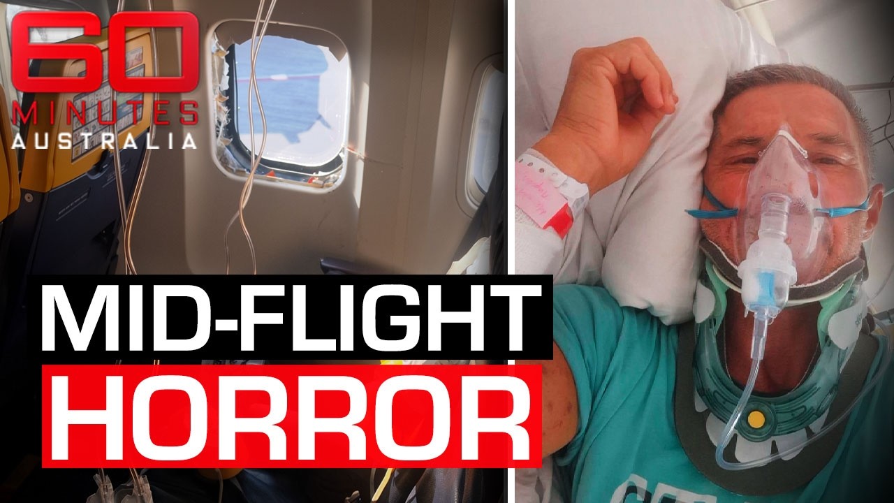 The horrific moment a Ryanair passenger was sucked out of a plane window | 60 Minutes Australia