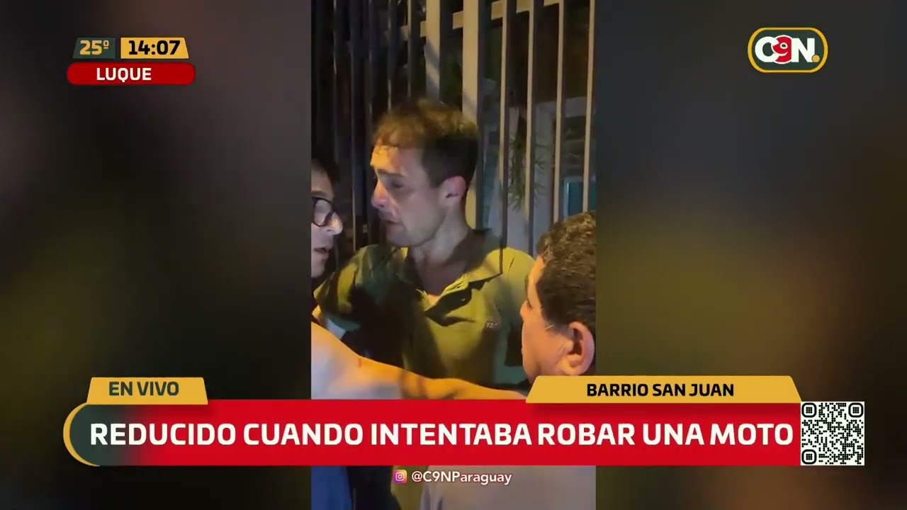 Intentó robar una moto y fue reducido por vecinos en Luque