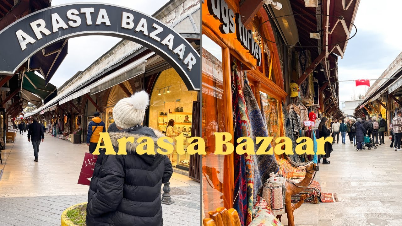 Arasta Bazaar Istanbul Turkey | walking Tour | Near Blue Mosque | 2024 | Window Shopping | 4K HDR
