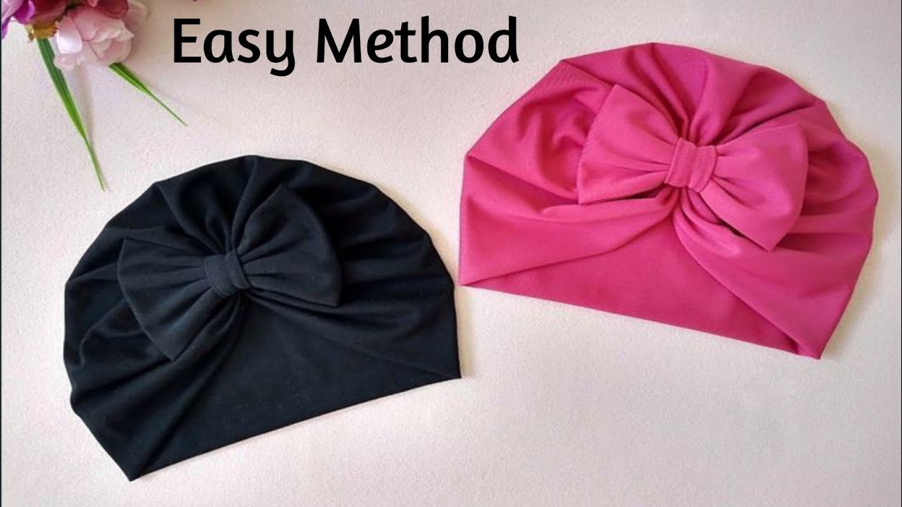 Baby Turban Cap Cutting and Stitching | DIY Baby Cap With Bow | DIY Trendy Cap | Neha Khan tutorial