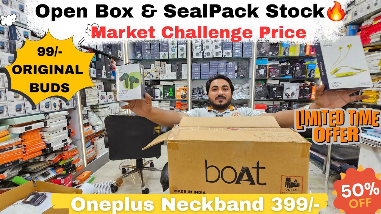 ONEPLUS NECKBAND ONLY 399/💯Original Open Box Mobile Buds 99-Gadgets Smart Watches Boat buds Neckband