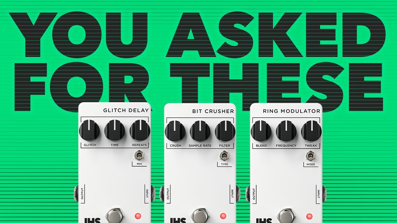 Bit Crusher, Glitch Delay, Ring Modulator: 3 новые педали серии JHS 3.