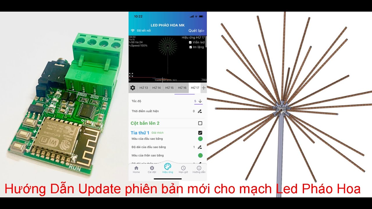 Hướng Dẫn Update phiên bản mới cho Mạch Led Pháo Hoa MK - LED MINH KHANG