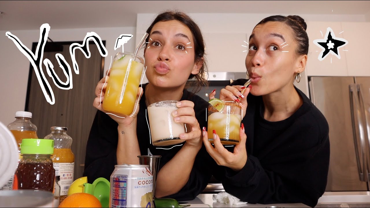 making viral tiktok mocktails with nezza