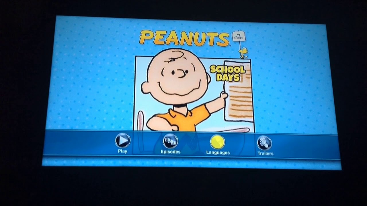 Peanuts: School Days! All Discs Main Menu Walkthrough