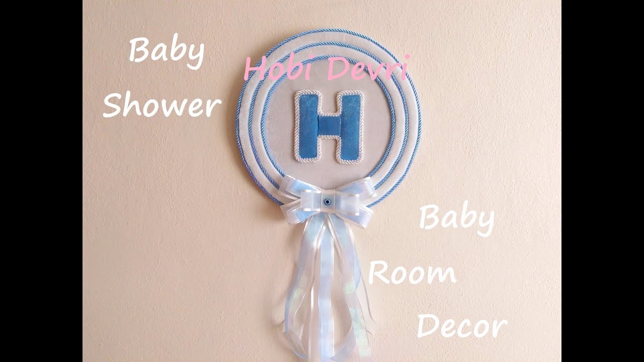 DIY,Baby Room Decor,Door Wreath-Kapı Bandından Kapı Süsü,Bebek Odası Süsleme