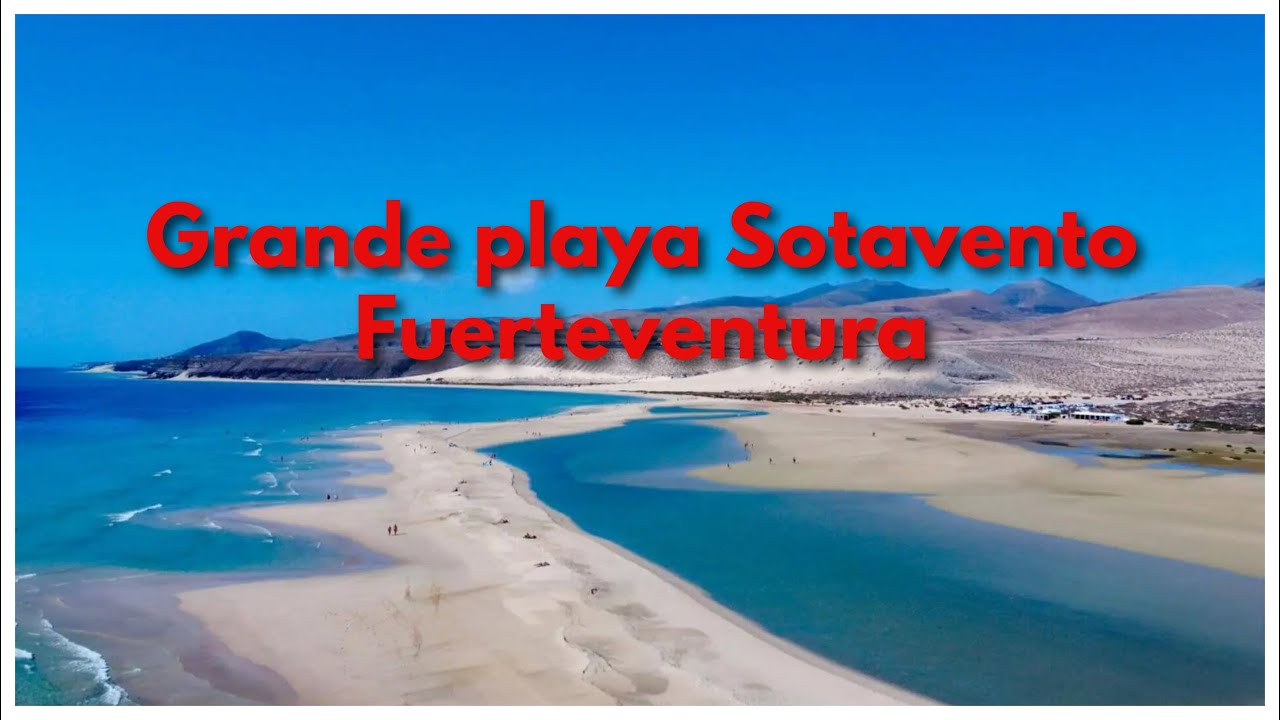 Grande playa Sotavento Fuerteventura