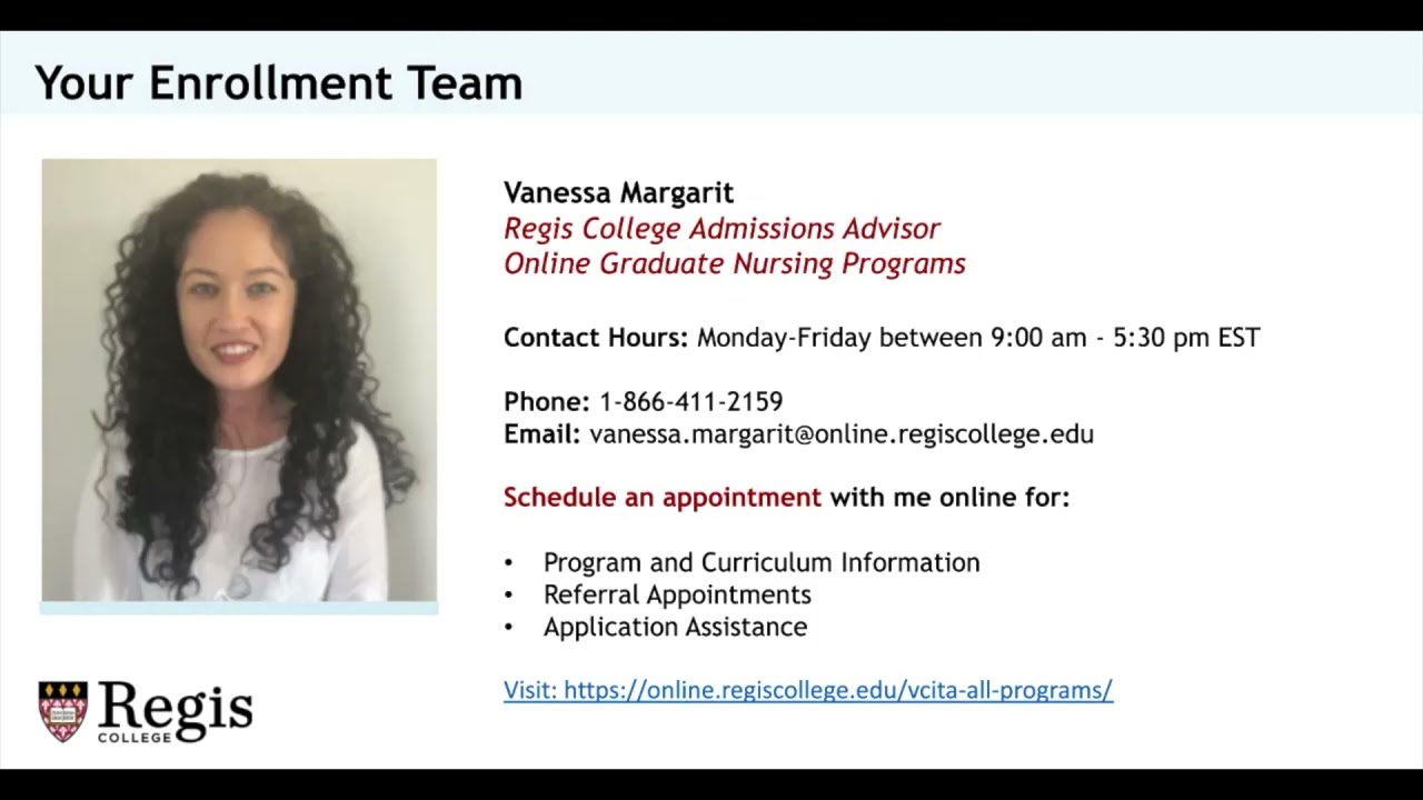 Regis MSN NP CERT Webinar 2021